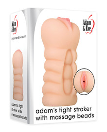 ADAM & EVE ADAM'S TIGHT STROKER W/ MASSAGE BEADS 