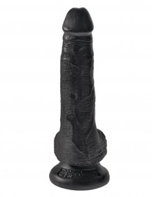 KING COCK 6 IN COCK W/BALLS BLACK 