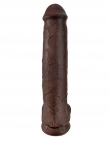 KING COCK 15 IN COCK W/BALLS BROWN 
