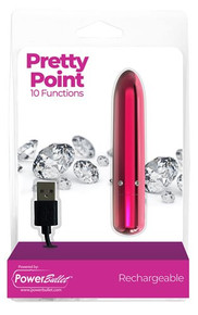 POWER BULLET PRETTY POINT 4IN 10 FUNCTION BULLET PINK 