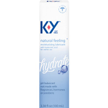 KY NATURAL FEELING LUBRICANT W/ HYALURONIC ACID 3.38OZ 