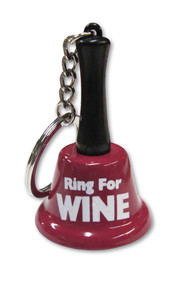 RING FOR WINE BELL KEYCHAIN 