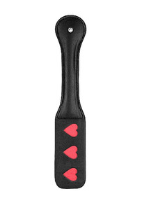 OUCH! PADDLE HEARTS BLACK 
