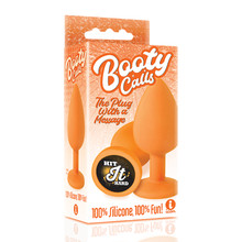 THE 9'S BOOTY CALL SILICONE BUTT PLUG ORANGE HIT IT HARD 