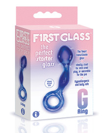 THE 9S FIRST GLASS G-RING ANAL & PUSSY STIMULATOR 