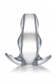 MASTER SERIES CLEAR VIEW HOLLOW ANAL PLUG XL 