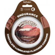 ENDURANCE FLAVORED CONDOMS 3PK-CHOCOLATE 
