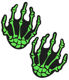 PASTEASE NEON GREEN SKELETON HANDS 