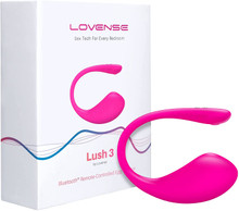 LOVENSE Lush 3 Bullet Vibrator, Redesigned Powerful & Quiet Stimulator as seen on Chaturbate, Improved Long Distance Bluetooth Remote Reach with Music Sync, Partner & App Control