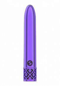 ROYAL GEMS SHINY PURPLE ABS BULLET RECHARGEABLE 