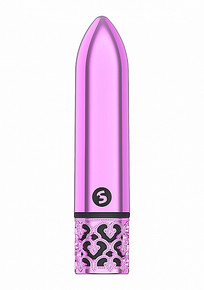 ROYAL GEMS GLAMOUR PINK ABS BULLET RECHARGEABLE 