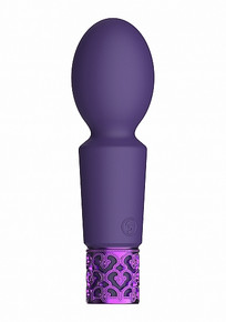 ROYAL GEMS BRILLIANT PURPLE RECHARGEABLE SILICONE BULLET 