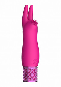 ROYAL GEMS ELEGANCE PINK RECHARGEABLE SILICONE BULLET 