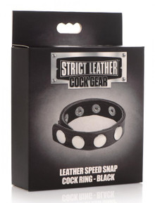 STRICT LEATHER COCK SPEED SNAP COCK RING BLACK(Out End May) 