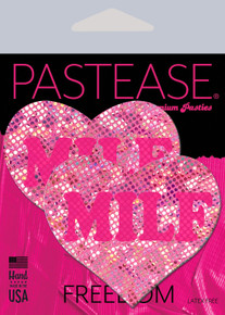 PASTEASE LOVE MILF NEON PINK DISCO HEART 