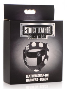 STRICT LEATHER COCK GEAR SNAP ON HARNESS BLACK(Out End May) 