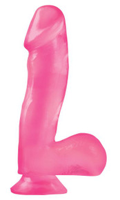 BASIX RUBBER WORKS PINK 6.5IN DONG W/SUCTION CUP 