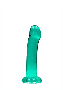 REALROCK NON REALISTIC DILDO W SUCTION CUP 6.7IN TURQUOISE 