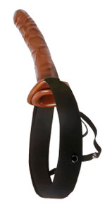 FETISH FANTASY 10IN CHOCOLATE DREAM HOLLOW STRAP ON 