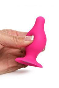 SQUEEZE-IT TAPERED ANAL PLUG PINK SMALL 