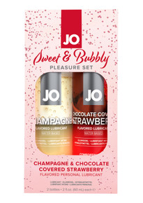 JO SWEET & BUBBLY PLEASURE SET CHAMPAGNE/CHOCOLATE STRAWBERRY 