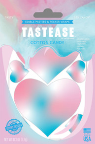 TASTEASE COTTON CANDY EDIBLE NIPPLE PASTIES & PECKER WRAPS (Out Mid Dec)