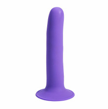 MARIN 8 IN POSABLE SILICONE DONG PURPLE 