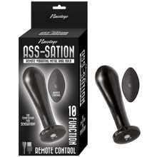 ASS-SATION REMOTE VIBRATING METAL ANAL BULB BLACK 