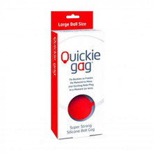 QUICKIE BALL GAG RED LARGE 