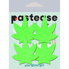 PASTEASE SMALL GLOW IN THE POT LEAF NIPPLE 