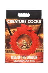 CREATURE COCKS RISE OF THE DRAGON SILICONE COCK RING 