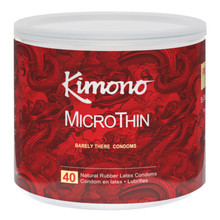 KIMONO MICROTHIN ULTRA THIN 40 CT FISHBOWL 