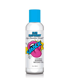 SMACK BLUE RASPBERRY 2 OZ WARMING MASSAGE OIL 