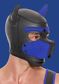 OUCH! NEOPRENE PUPPY HOOD BLUE 