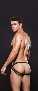 ENVY MODERN FISHNET OPEN BACK BRIEF BLACK L/XL 