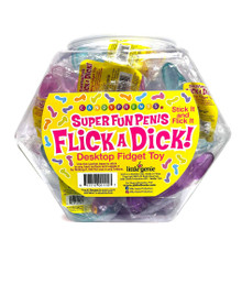 FLICK A DICK FIDGET TOY 24PC FISHBOWL 