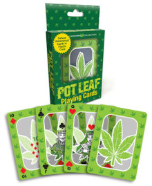 POT LEAF WATERPROOF PLAYING CARDS 