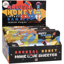 HAPPY SCHLONG AROUSAL HONEY STRAWBERRY 12PC DISPLAY 