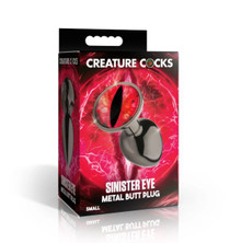 CREATURE COCK SINISTER EYE METAL BUTT PLUG SMALL 