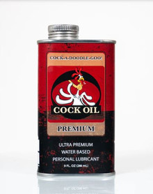 COCK OIL WATER BASED LUBE 9 OZ METAL CAN 