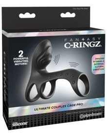 FANTASY C-RINGZ ULTIMATE COUPLES CAGE PRO BLACK 