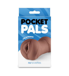 POCKET PALS VAGINA STROKER BROWN 