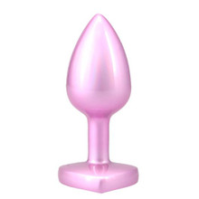 BOOTY BLING HEART DIAMOND JEW/ METAL PLUG S/PINK 