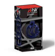 KINK CHASTITY HELIX COCK CAGE XS DARK BLUE 