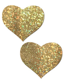 PASTEASE GOLD GLITTER HEART 