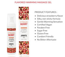 EXSENS WARMING MASSAGE OIL STRAWBERRY 50ML 