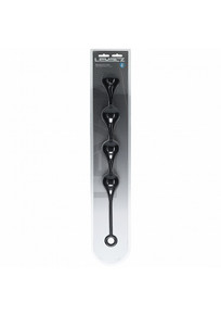 LEVELZ WATERDROP SILICONE ANAL BALLS XL 50MM BLACK