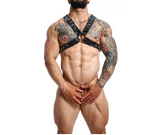 MALE BASICS DNGEON CLASSIC CROSS HARNESS BLACK O/S 