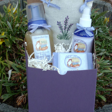Foxhollow Herbs Purple Carriage Gift Box