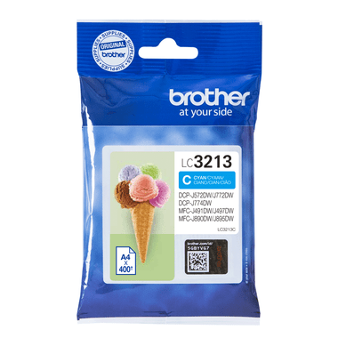 Genuine Brother LC3213C ink cartridge - cyan
